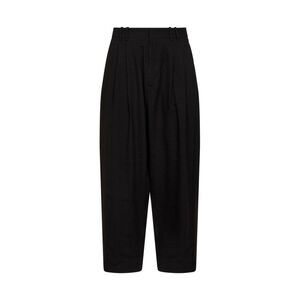 Studio Nicholson Men Espresso Viscose And Linen Broken Herringbone Line Trousers